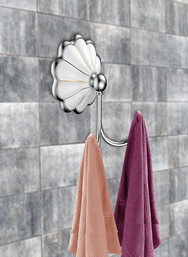 R. N. RN 304 Grade Stainless Steel Robe Hook | Hook for Hanging Towel in Bathroom (White)_8035 - Image 5